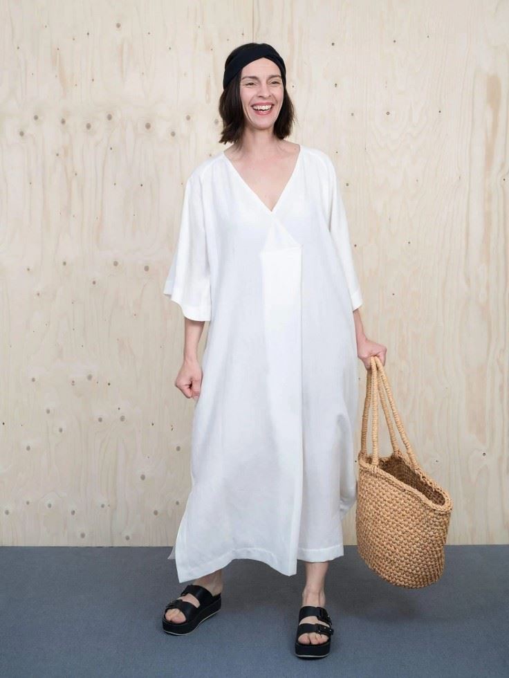 The Assembly Line Sewing Pattern Kaftan Dress