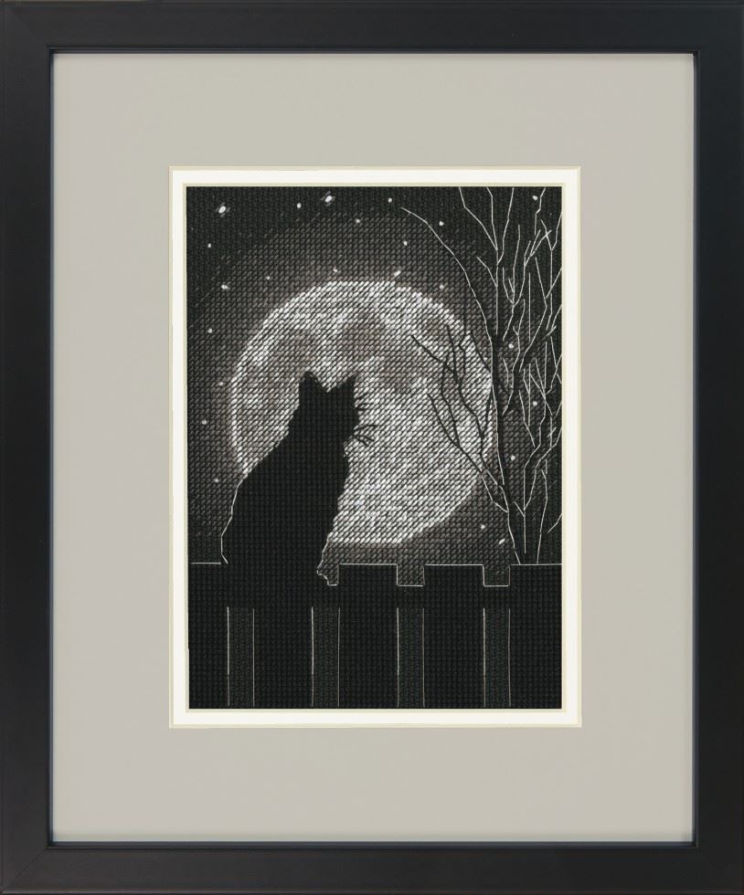 Dimensions Counted Cross Stitch Kit Black Moon Cat
 