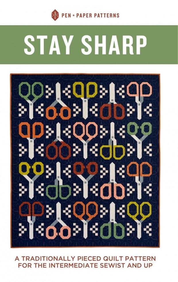 Pen + Paper Quilting Pattern Stay Sharp Quilt
 