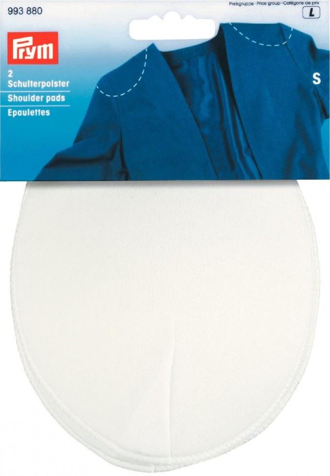 Prym White Raglan Shoulder Pads