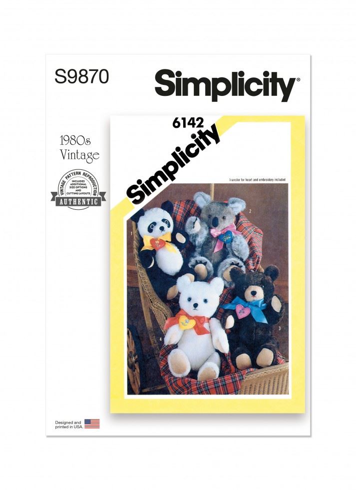 Simplicity Paper Sewing Pattern 9870
 