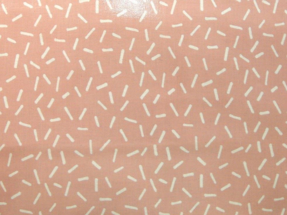 Rico Peach Pvc Cotton Vinyl Fabric