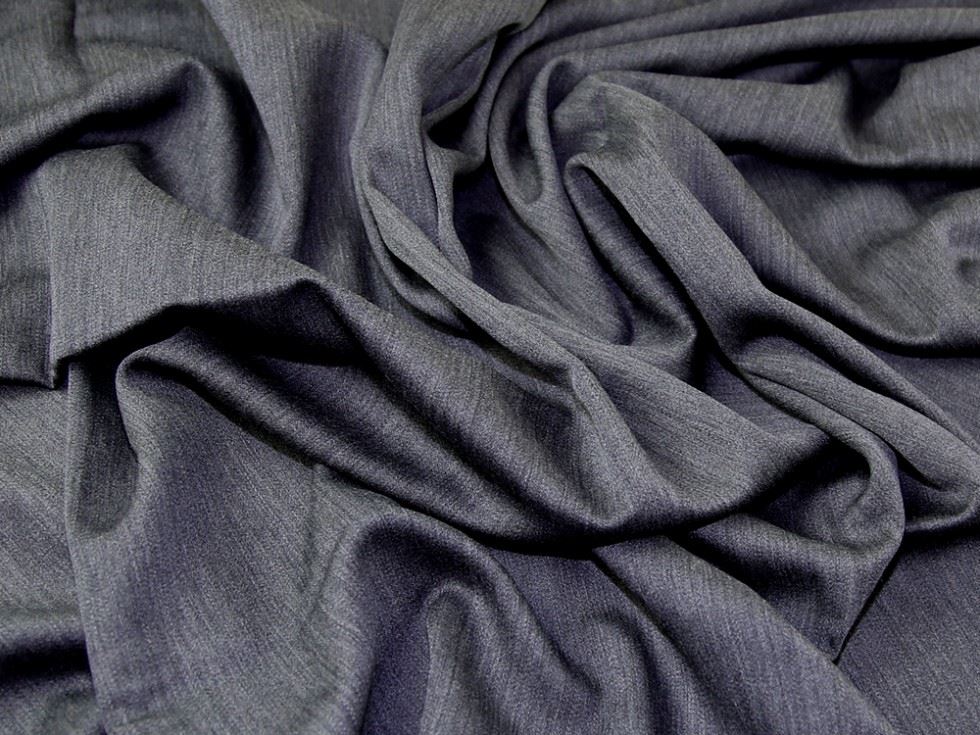 Grey Deadstock 100% Wool Suiting Fabric