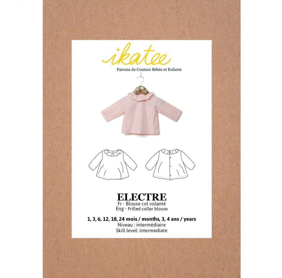 Ikatee Sewing Pattern Baby Electre Blouse