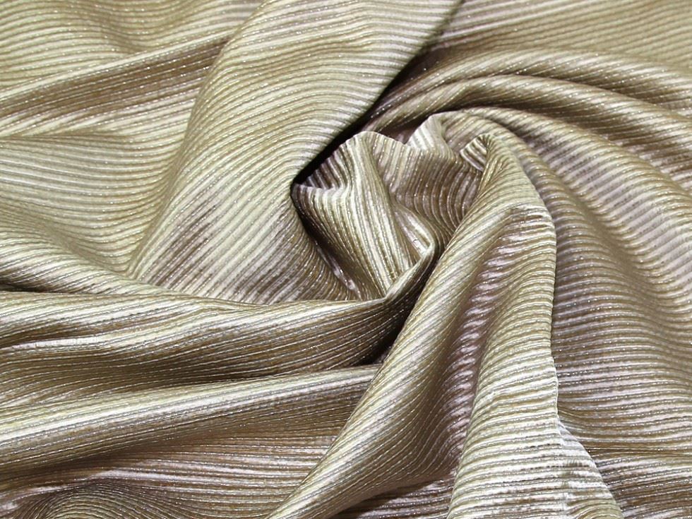 Gold Deadstock Metallic Woven Brocade Fabric