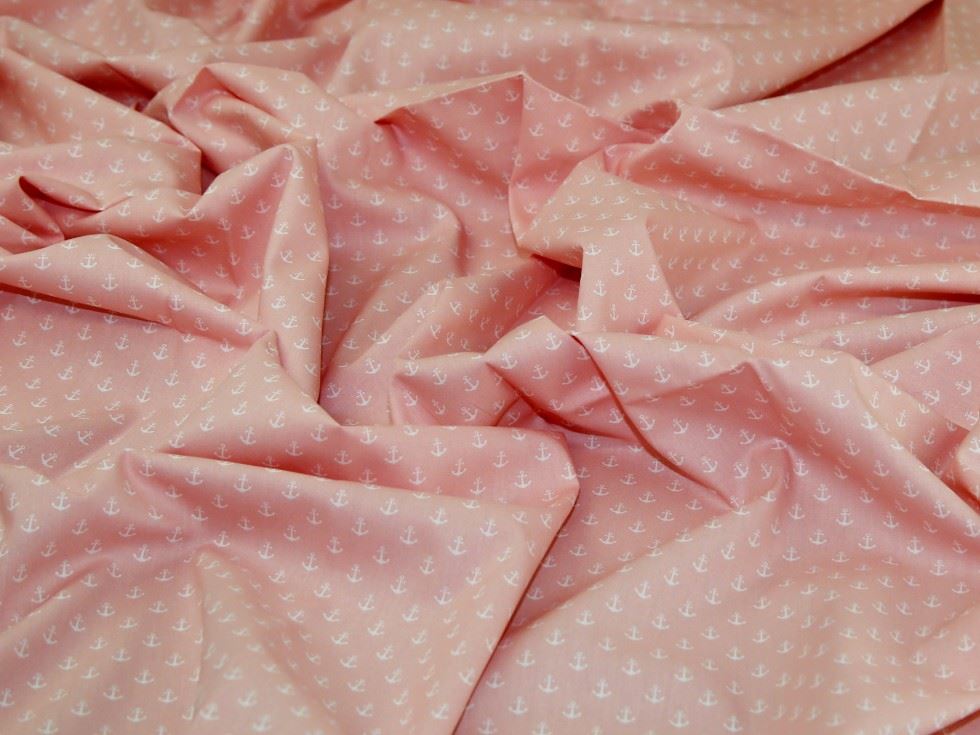 Pink Deadstock 100% Cotton Poplin Fabric