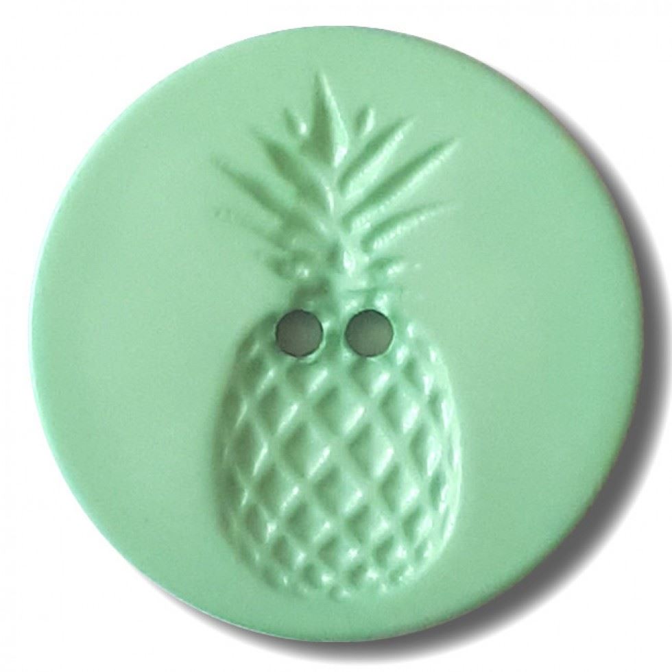 Dill Round Pineapple Buttons (Value Pack) Mint Green
 