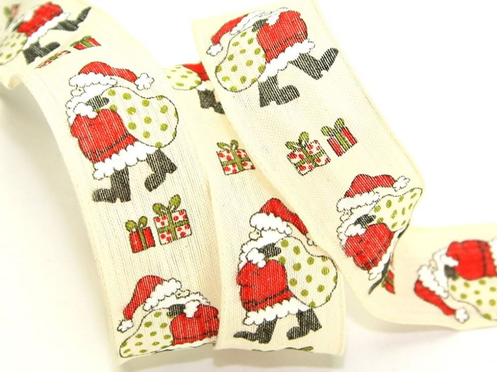 Red Father Christmas Ribbon