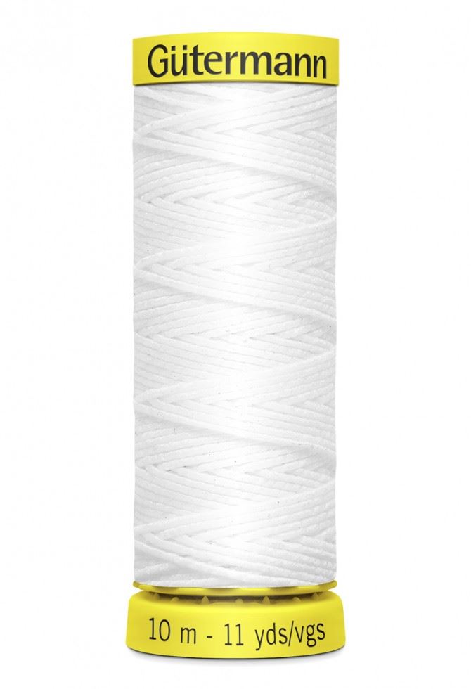 Gutermann White Shirring Elastic
