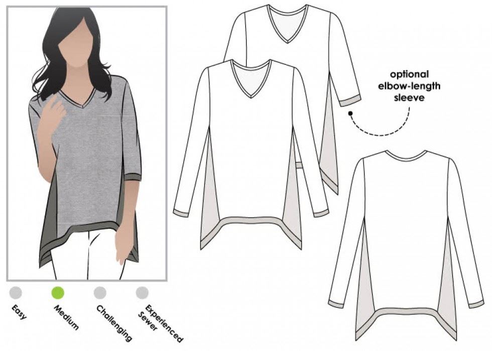 Style Arc Sewing Pattern Bianca Top