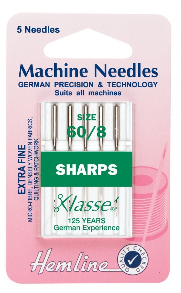 Hemline Sharps Sewing Machine Needles