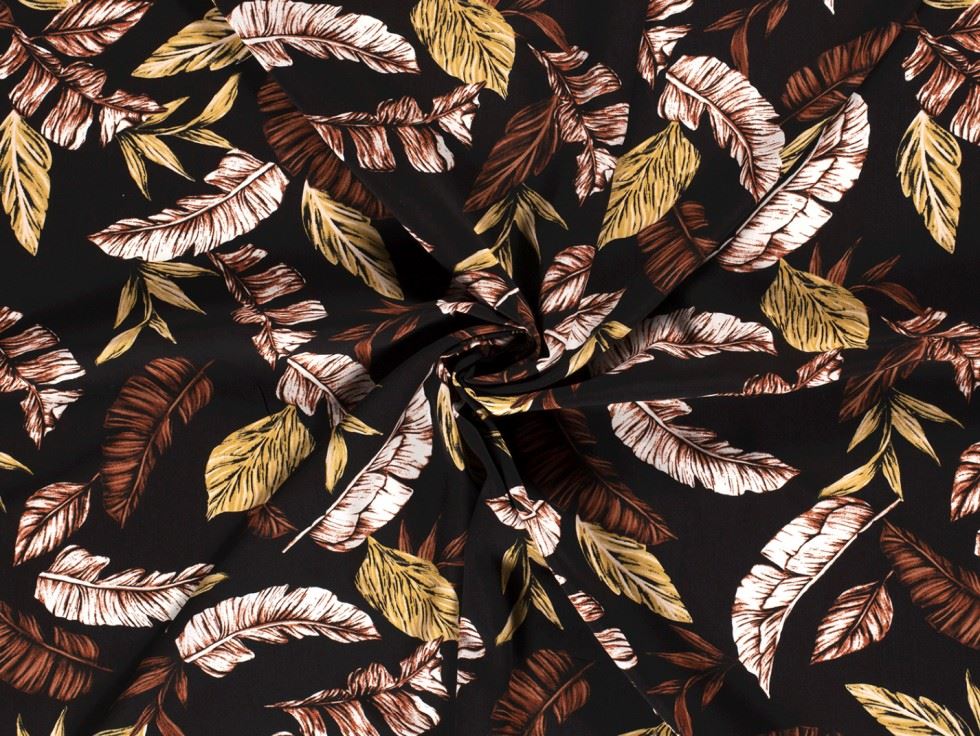 Viscose Challis Fabric Rust