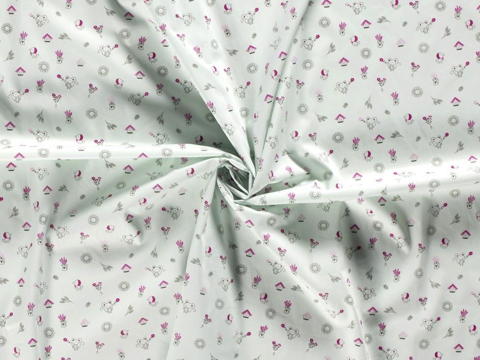 100% Cotton Poplin Fabric Mint
 