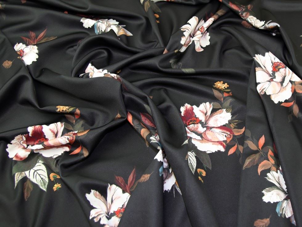 Lady Mcelroy Black Scuba Stretch Knit Fabric