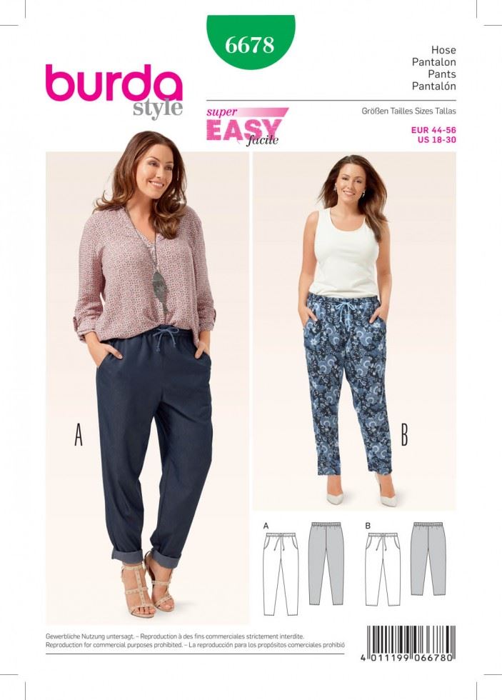 Burda Paper Sewing Pattern 6678
 