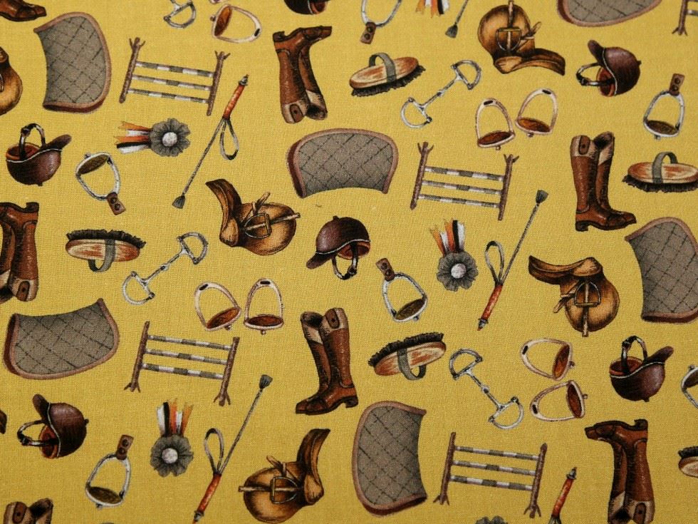 Stof France 100% Cotton Fabric Gold