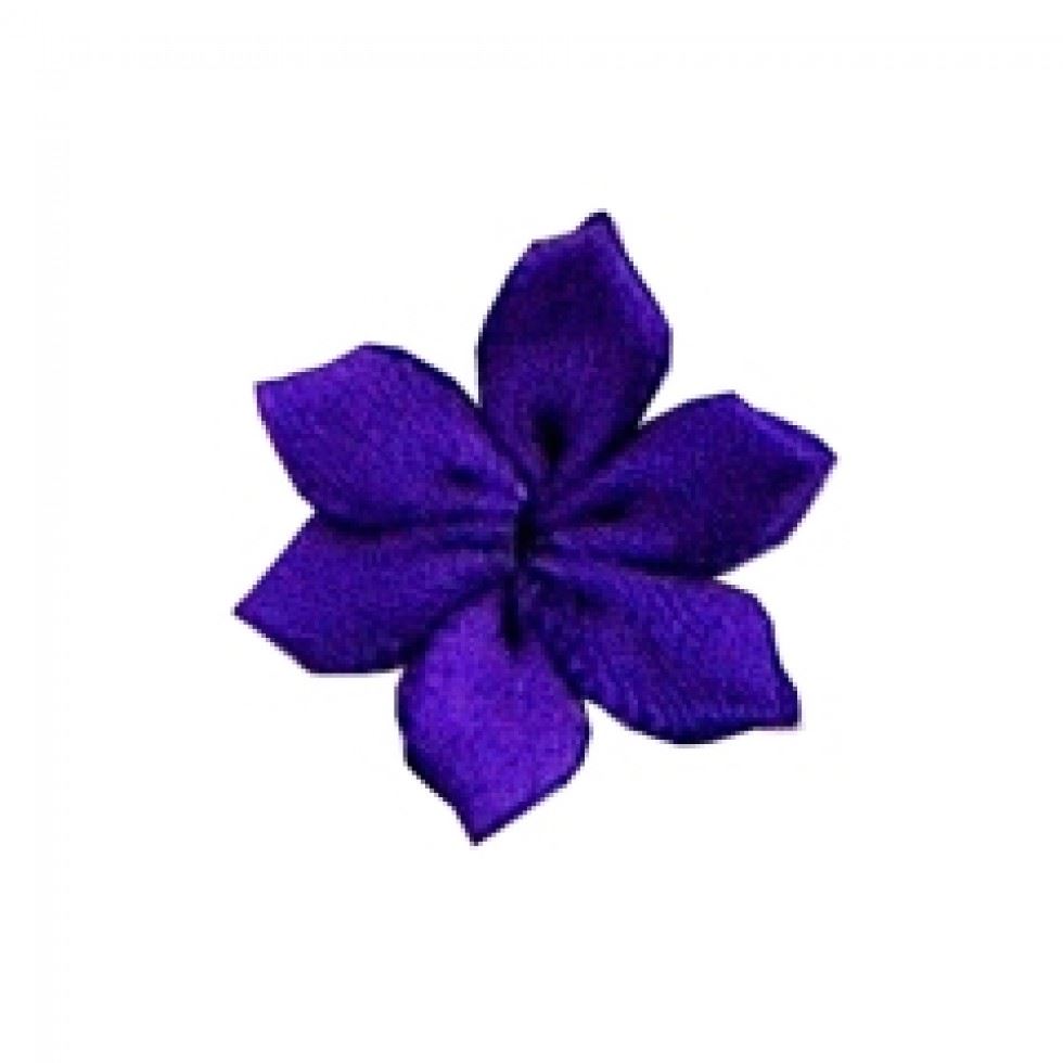 Berisfords 465 Purple Ribbon Petal Flowers