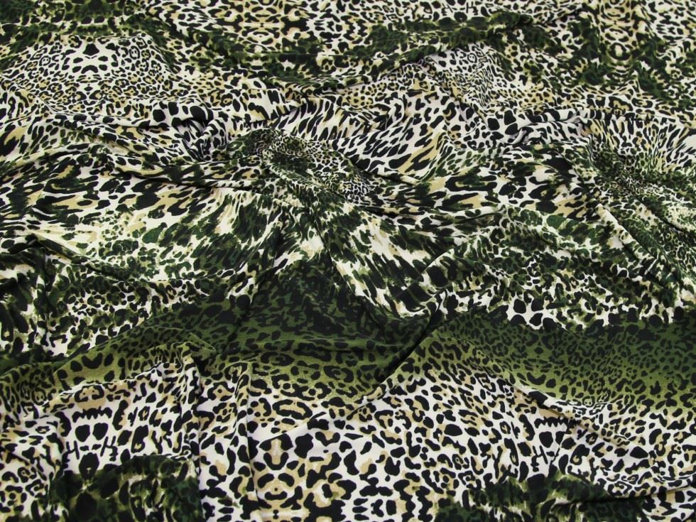 Lady Mcelroy Green Viscose Jersey Stretch Knit Fabric
