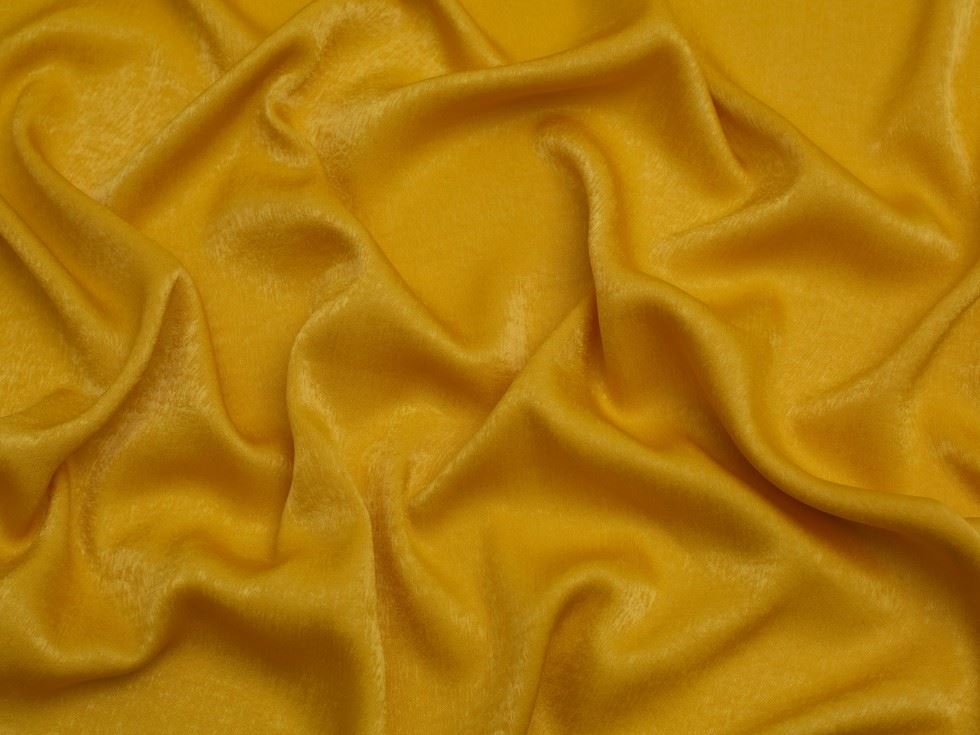 Minerva Core Range Ochre Velvet Touch Satin Fabric