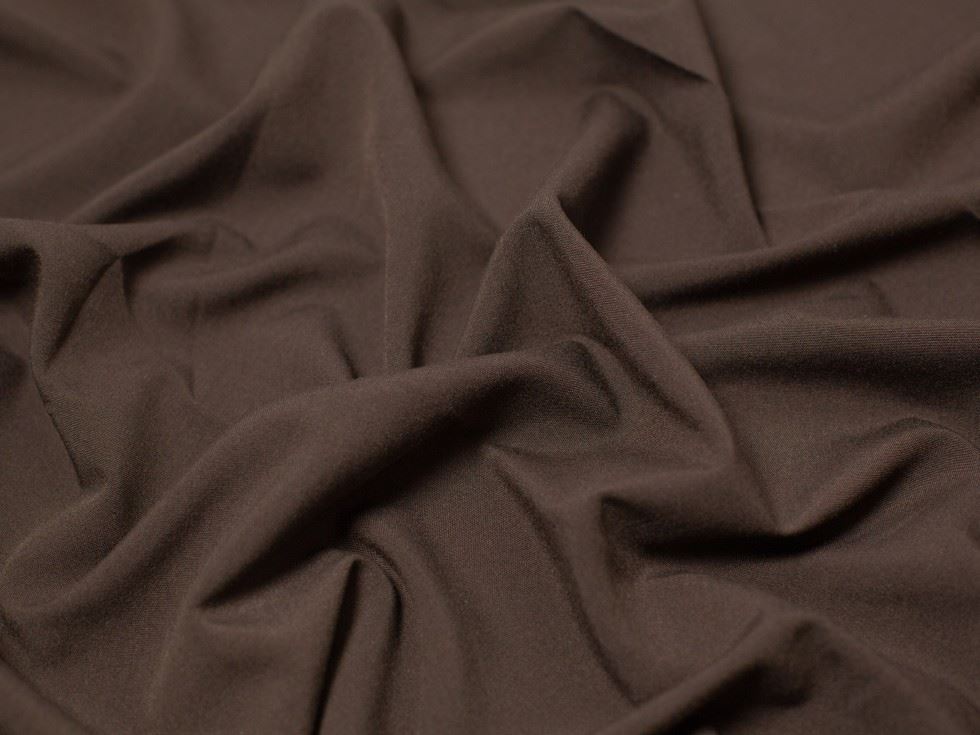 Minerva Core Range Dark Brown Poly Viscose Stretch Woven Suiting Fabric