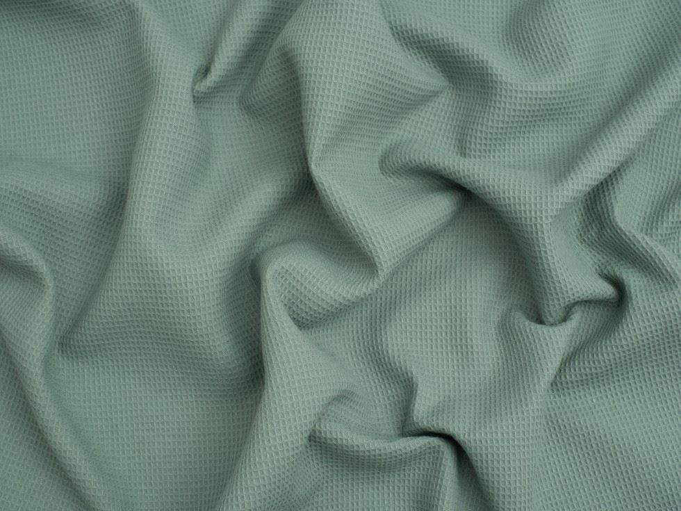 Minerva Core Range Mint Green Mini Cotton Waffle Fabric