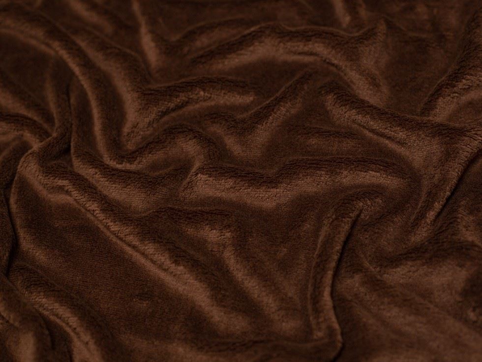 Minerva Core Range Brown Super Soft Plush Cuddle Fleece Fabric