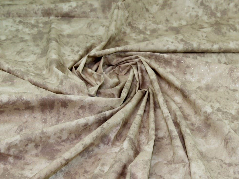 Stone Deadstock Glitter 100% Cotton Fabric