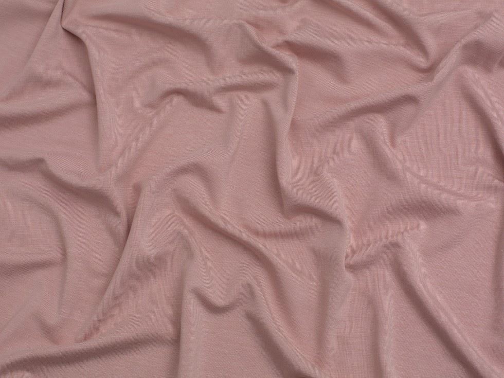 Minerva Core Range Bamboo Cotton Jersey Stretch Knit Fabric Light Pink
 