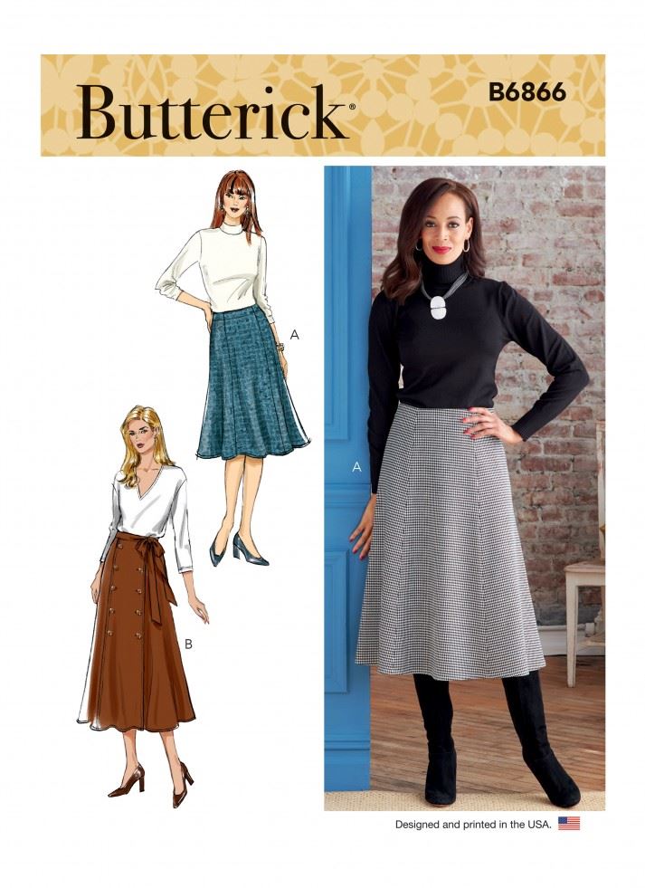 Butterick Women's Skirts Sewing Pattern B6866 (F5 16-24) - Image 2