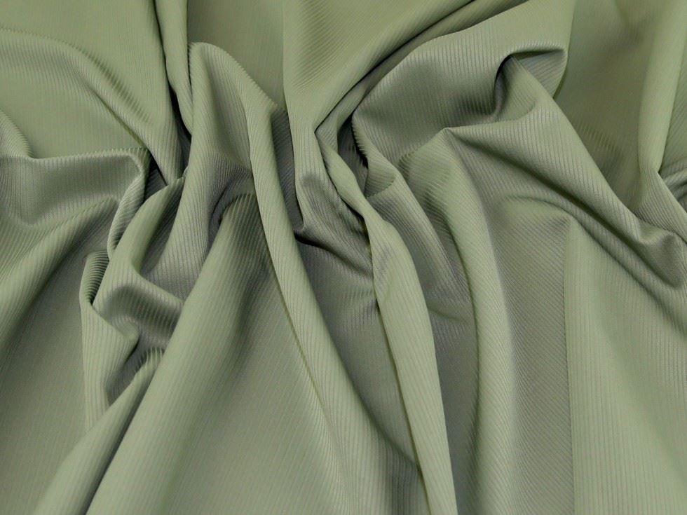 Green Deadstock Textured Polyester Suiting Fabric