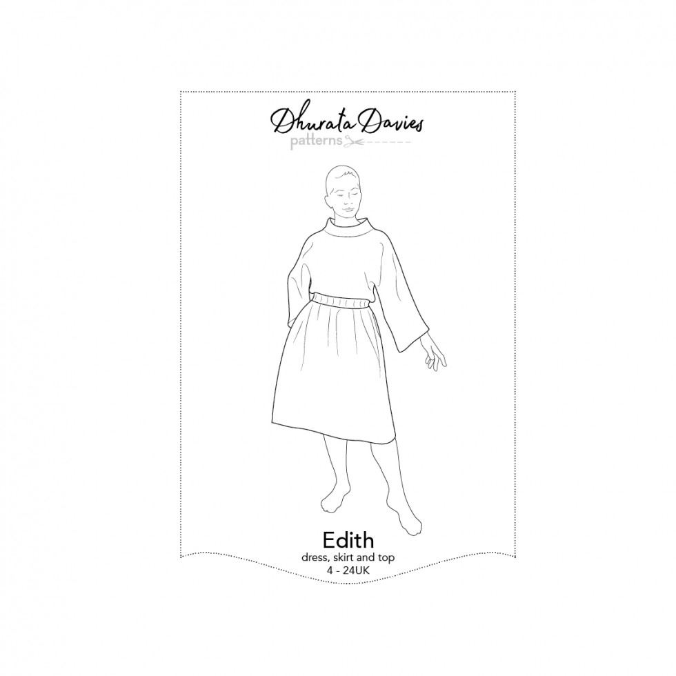 Dhurata Davies Paper Sewing Pattern Edith Dress Skirt & Top
 