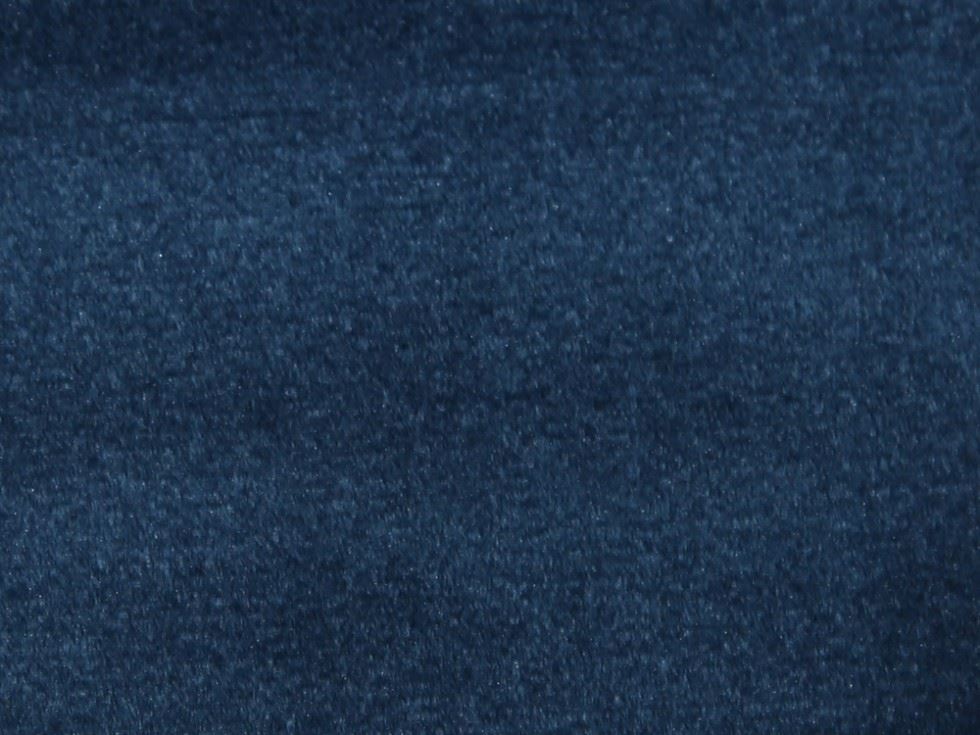 Stof France Vienne Velour Stretch Knit Fabric Marine Blue