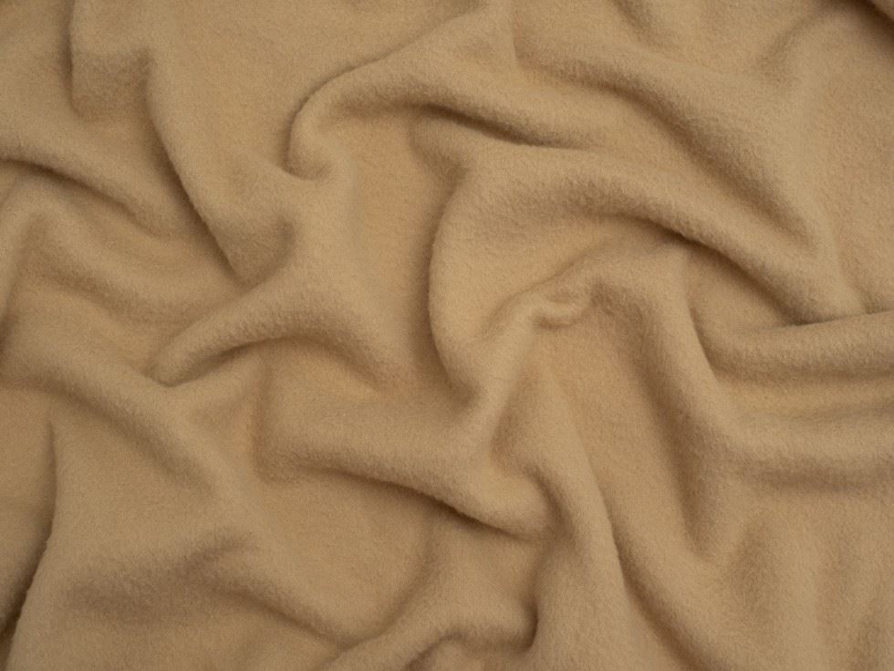 Minerva Core Range Brushed Microfleece Fabric Beige
 