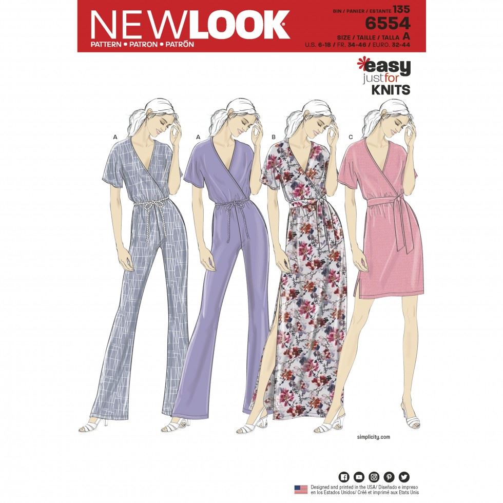 New Look Paper Sewing Pattern 6554
 