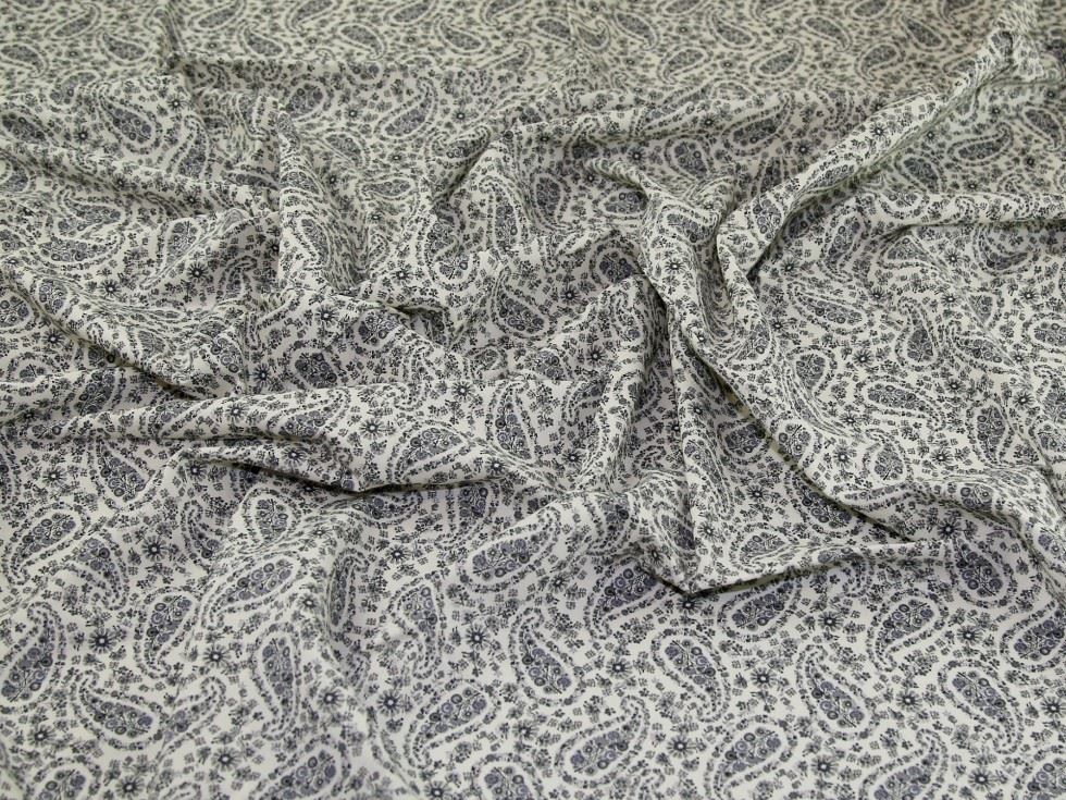 Grey Cotton Lawn Fabric