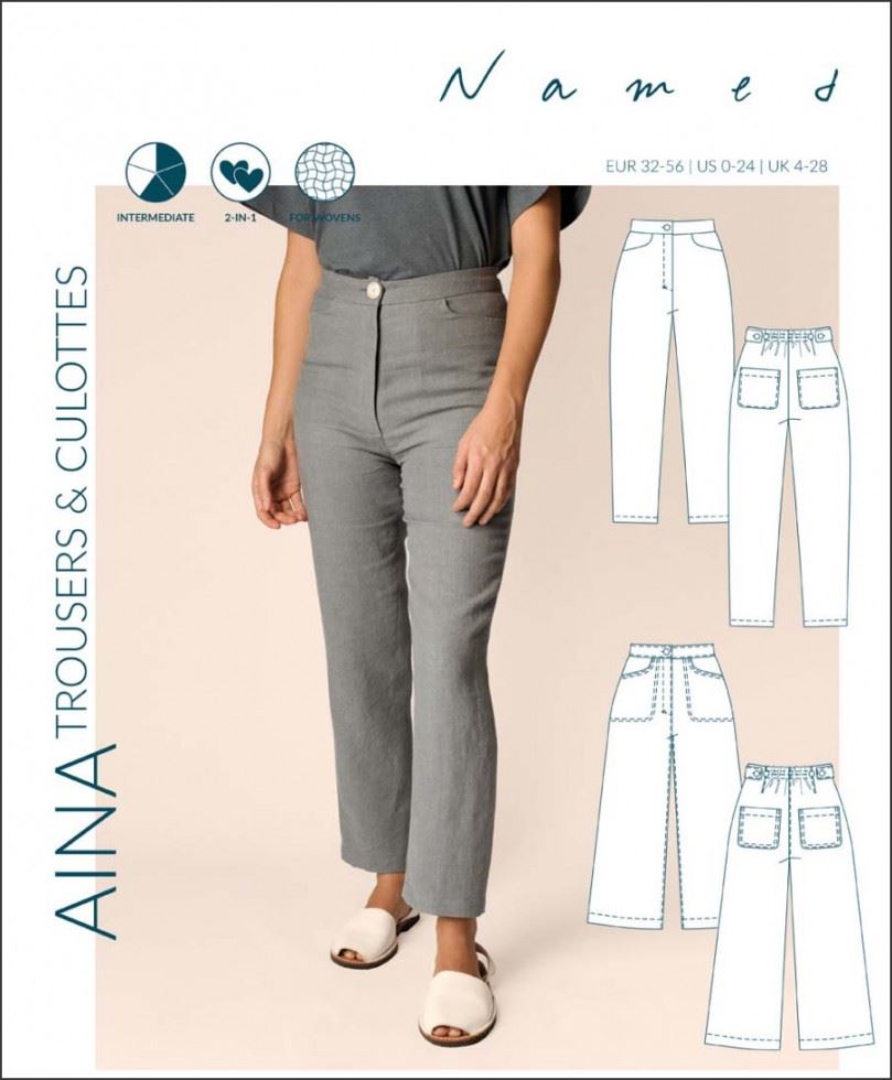 Named Clothing Sewing Pattern Aina Trousers & Culottes