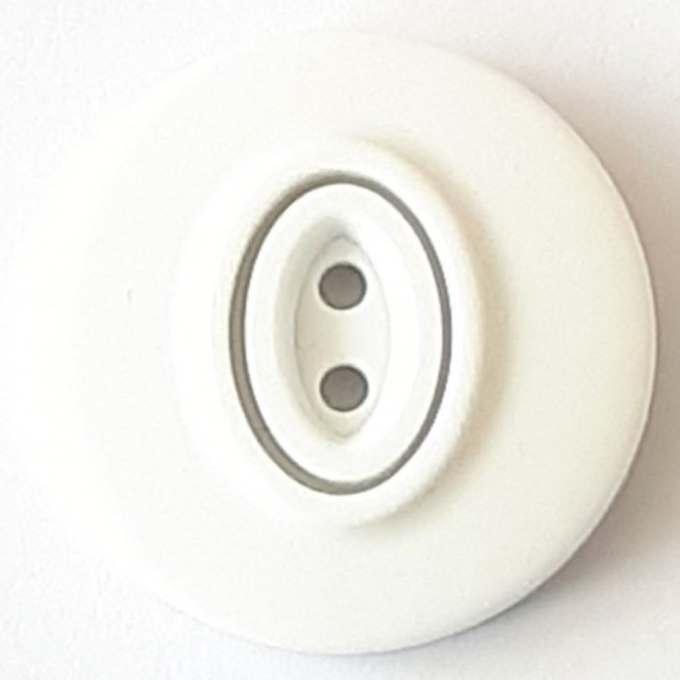 Dill White Round Plastic Buttons (Value Pack)