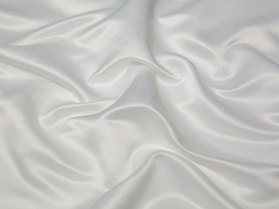 Minerva Core Range White Duchess Satin Fabric