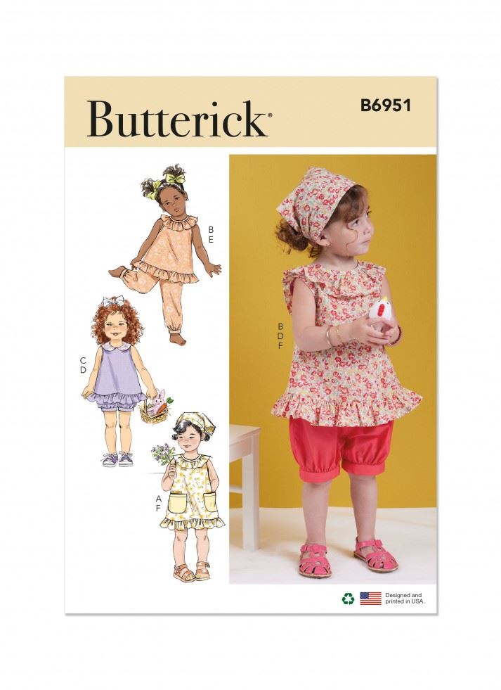 Butterick Paper Sewing Pattern 6951
 