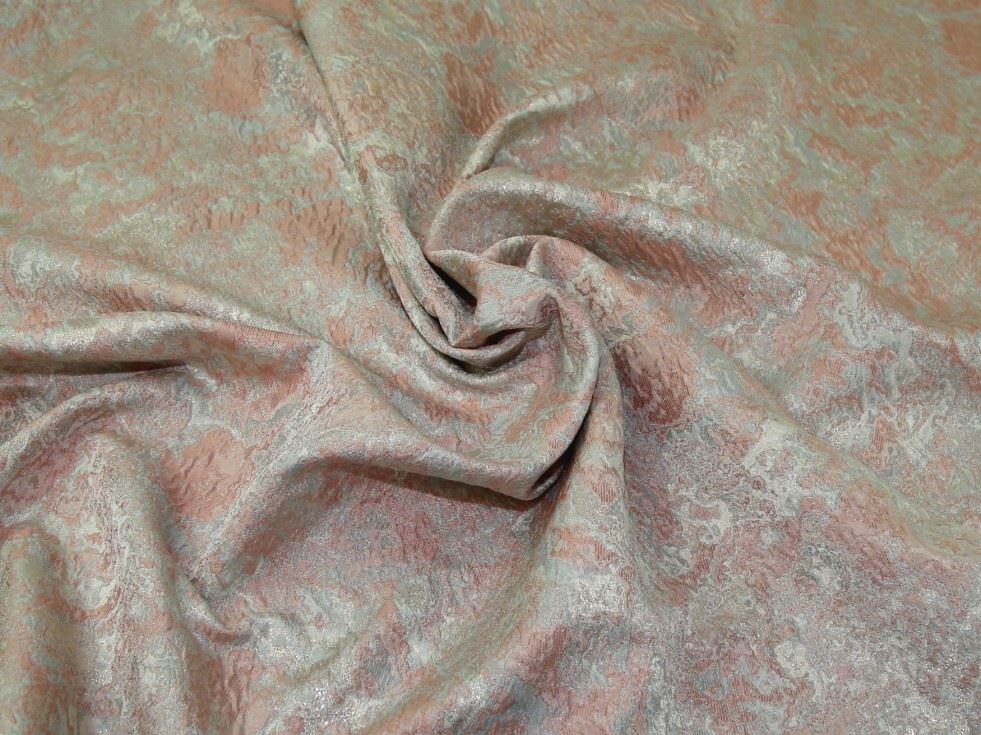 Minerva Core Range Blush Lydia Textured Woven Brocade Fabric