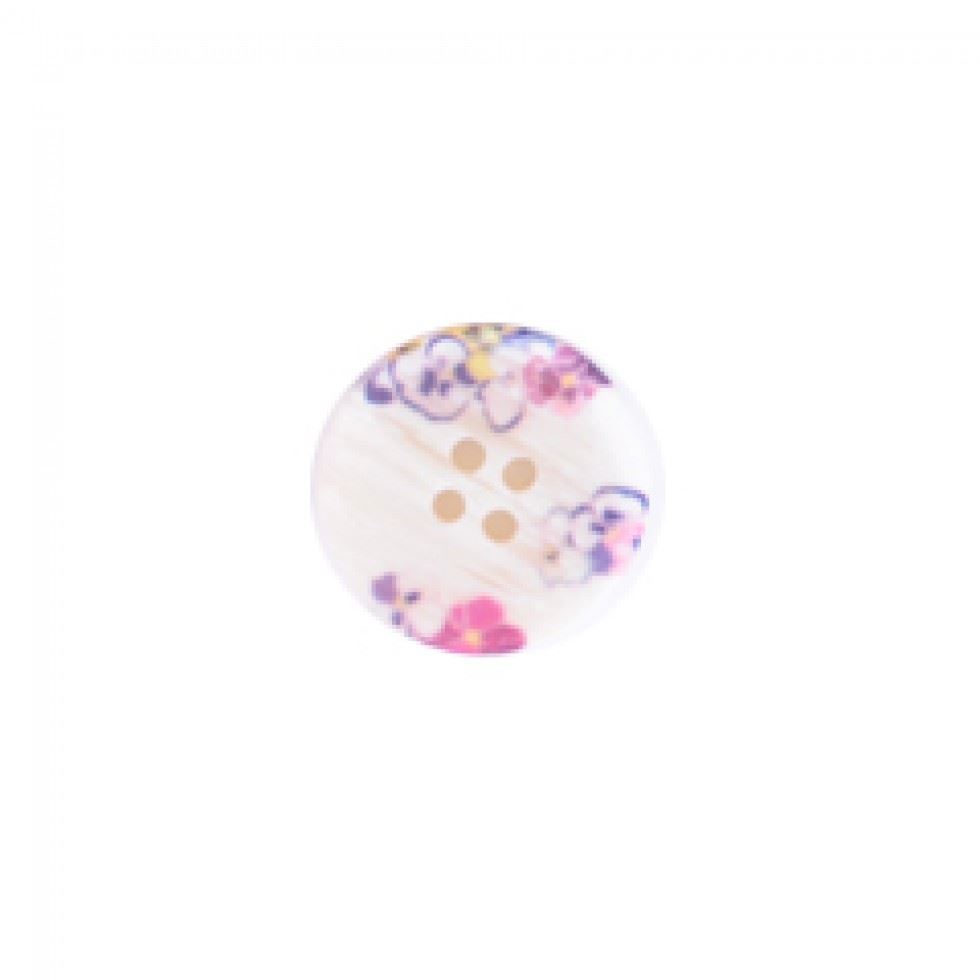 Crendon Floral Buttons (Value Pack) Ivory Pink Purple
 