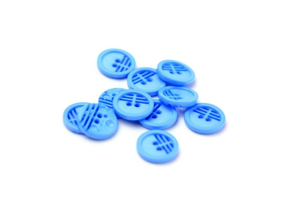 Dill Round Retro Buttons (Value Pack) Blue
 
