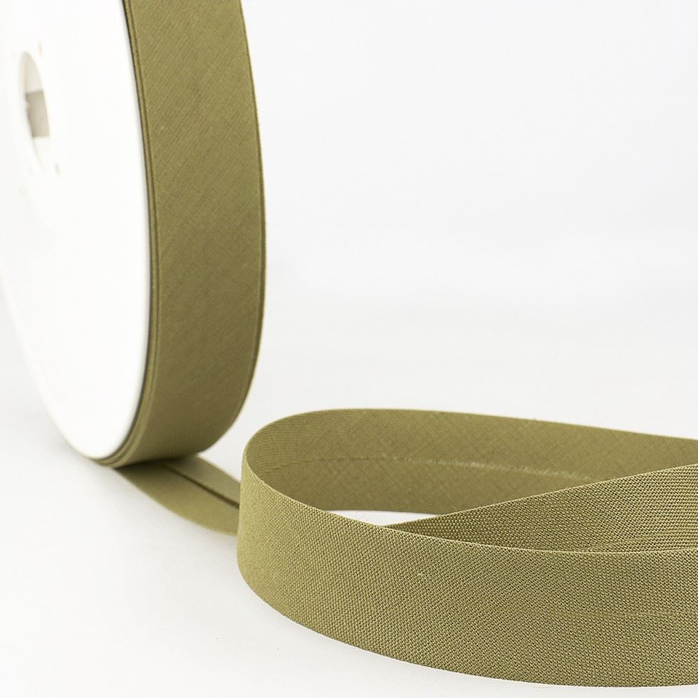 Stephanoise Polycotton Bias Binding Tape Light Olive
 
