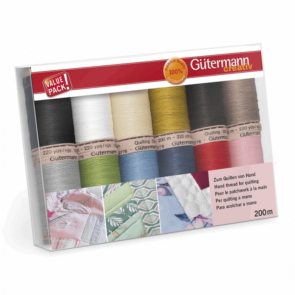 Gutermann Quilting Thread Set Assorted Colours
 