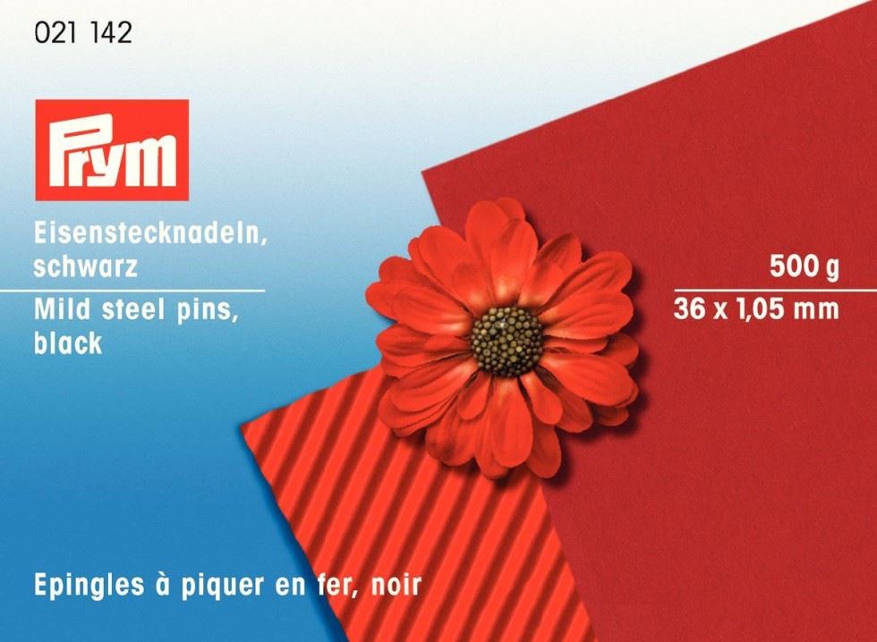 Prym Mild Steel Pins Black
 