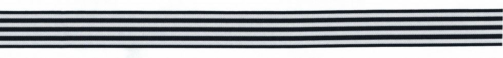 Berisfords Stripes Ribbon (Value Roll) 142 Black
 