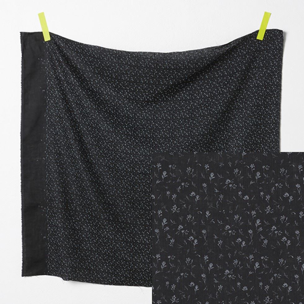 Kokka Nani Iro 100% Linen Fabric Black
 
