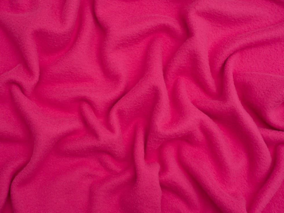 Minerva Core Range Brushed Microfleece Fabric Fuchsia Pink
 