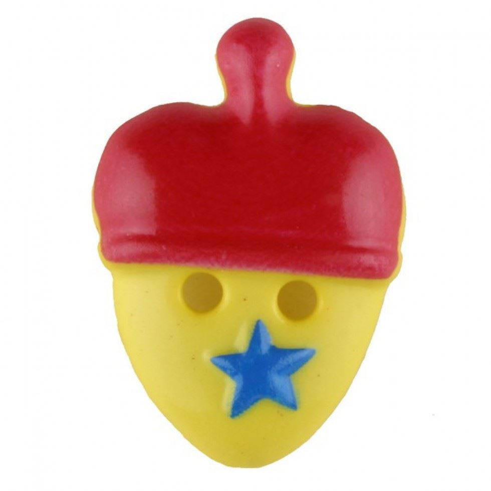 Dill Red Acorn Star Buttons (Value Pack)