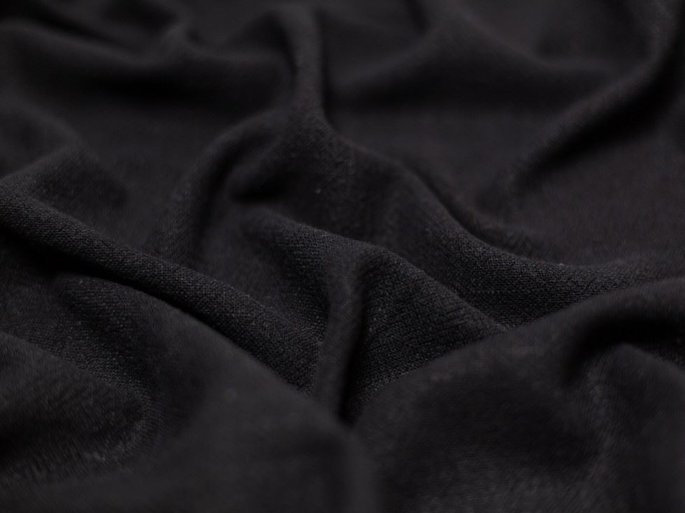 Minerva Core Range Heavy Stonewashed Linen Fabric Black
 